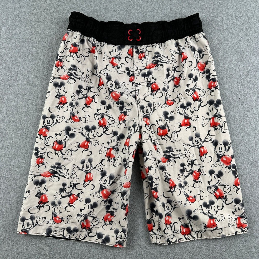 Disney Swim Trunks Mens L 3835511MM Multicolor Mickey Mouse Sketch Print